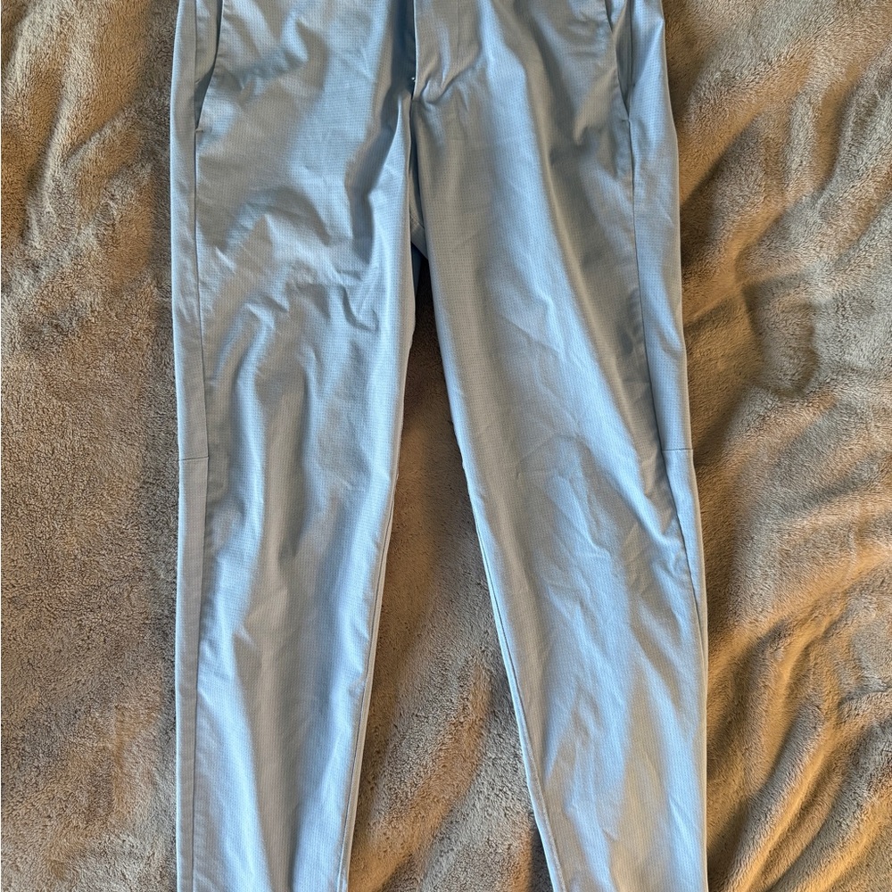 Men's Light Blue Wovem Commission Slim Fit Pants